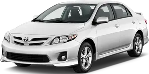 Silver Toyota Corolla Sedan PNG Image