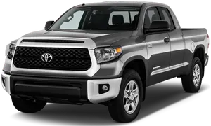 Silver Toyota Tundra Pickup Truck PNG Image