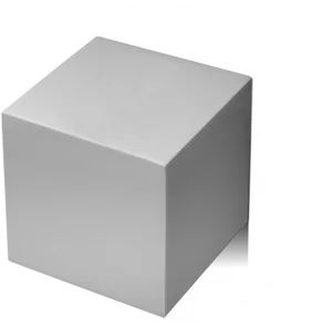 Silver3 D Cube Graphic PNG Image