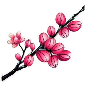 Simple Blossom Art Png Ykd PNG Image