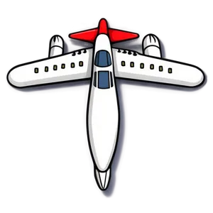 Simple Cartoon Airplane Png Aay PNG Image