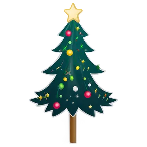 Simple Christmas Tree Design Png Mfj66 PNG Image