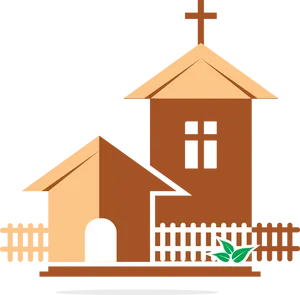 Simple Church Clipart PNG Image