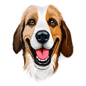 Simple Dog Face Stencil Png 38 PNG Image