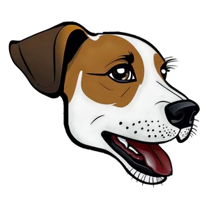 Simple Dog Face Stencil Png Pph PNG Image