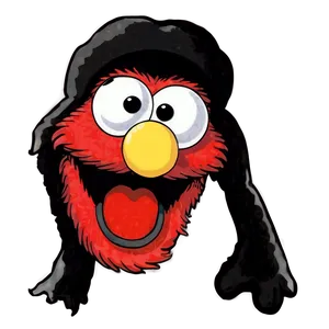 Simple Elmo Face Outline Png Pbw72 PNG Image