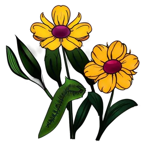 Simple Flower Drawing Png 62 PNG Image