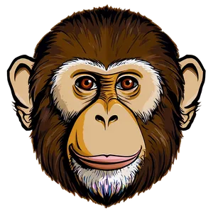 Simple Monkey Face Outline Png Rie50 PNG Image