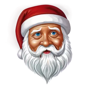 Simple Santa Face Png Hew PNG Image