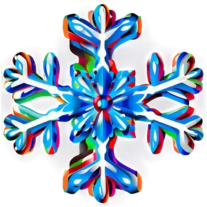 Simple Snowflake Form Png Ioj82 PNG Image