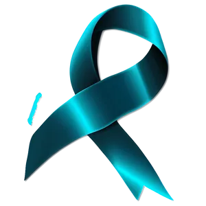 Simple Teal Ribbon Logo Png Anv PNG Image