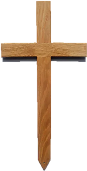 Simple Wooden Cross PNG Image