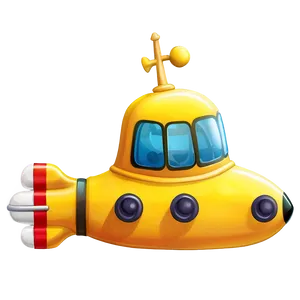 Simple Yellow Submarine Drawing Png 63 PNG Image