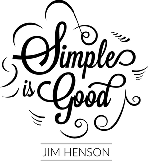 Simpleis Good Quote Graphic PNG