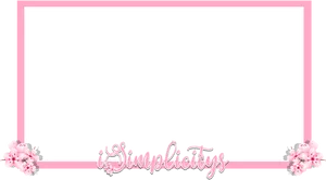 Simplicity_ Floral_ Stream_ Overlay PNG Image