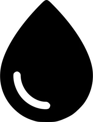 Simplified Blood Drop Outline PNG Image