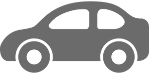 Simplified Car Silhouette PNG Image