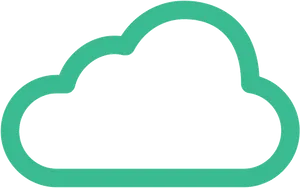 Simplified Cloud Icon PNG Image