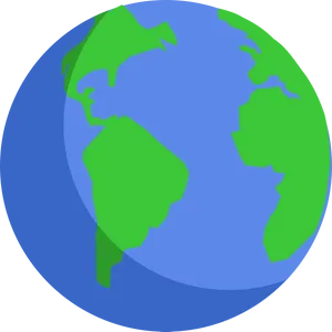 Simplified Earth Clipart PNG Image