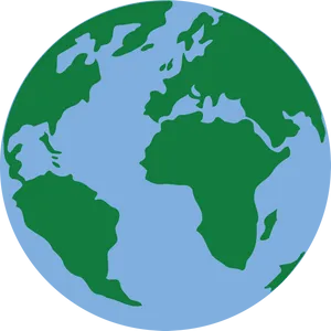 Simplified Globe Clipart PNG Image