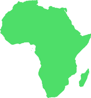 Simplified Mapof Africa Continent PNG Image