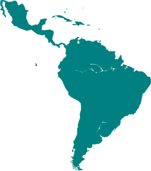 Simplified Mapof South America PNG Image