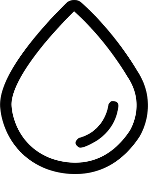 Simplified Oil Drop Icon PNG Image