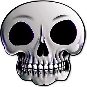 Simplified Skull Emblem Png Vrm PNG Image