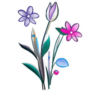 Simplistic Flower Graphic Png Ary PNG Image