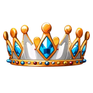 Simplistic Queen Crown Contour Png Hrv PNG Image