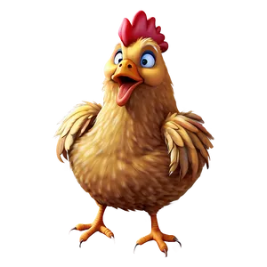 Singing Cartoon Chicken Png Dpp89 PNG Image