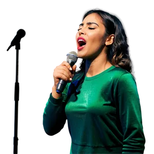 Singing On Stage PNG 7 PNG