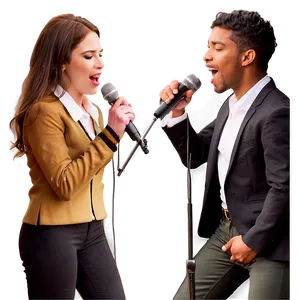 Singing On Stage PNG Oee PNG