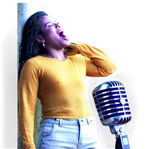 Singing Performance Png Oab PNG Image