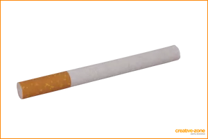 Single Cigarette Isolated Background PNG Image