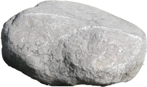 Single Gray Boulder Isolated PNG Image