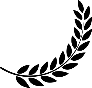 Single Laurel Branch Graphic PNG Image