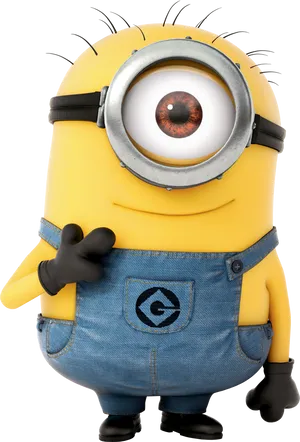 Single Minion Standing Clipart PNG Image