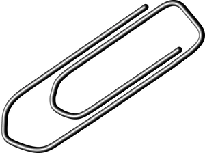 Single Paper Clip Isolated PNG Image