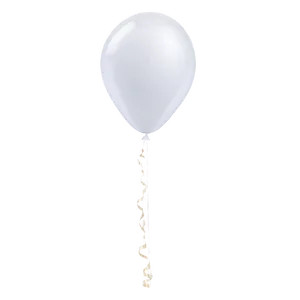 Single White Balloon Png Fua PNG Image