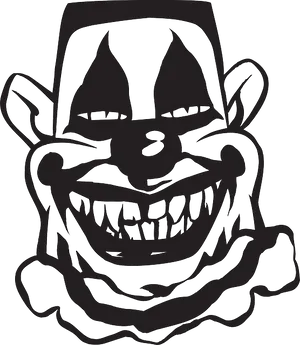 Sinister Clown Silhouette PNG Image