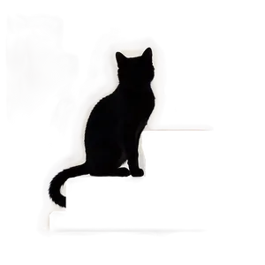 Sitting Cat Silhouette Png Hgn PNG Image