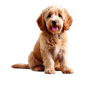 Sitting Goldendoodle Png 06262024 PNG Image