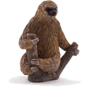 Sitting Sloth Sculpture PNG Image