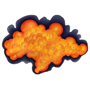 Sizzling Orange Smoke Graphic Png Vap86 PNG Image