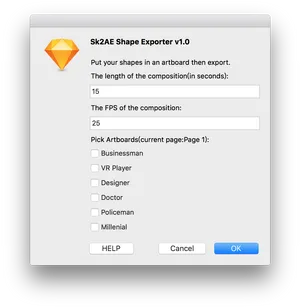 Sk2 A E_ Shape_ Exporter_ Dialog_ Box PNG Image