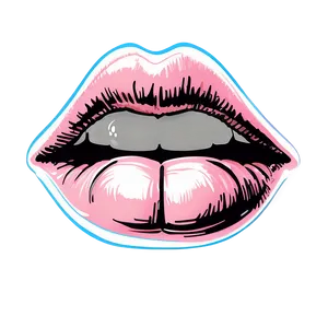 Sketch Kissy Lips Png 06292024 PNG Image