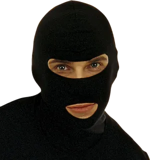 Ski Mask Portrait PNG Image