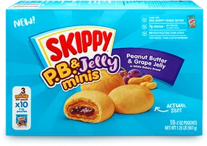 Skippy P Band Jelly Minis Product Packaging PNG Image