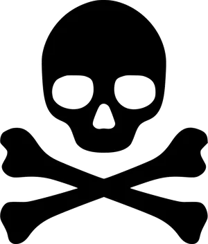 Skull_and_ Crossbones_ Outline PNG Image